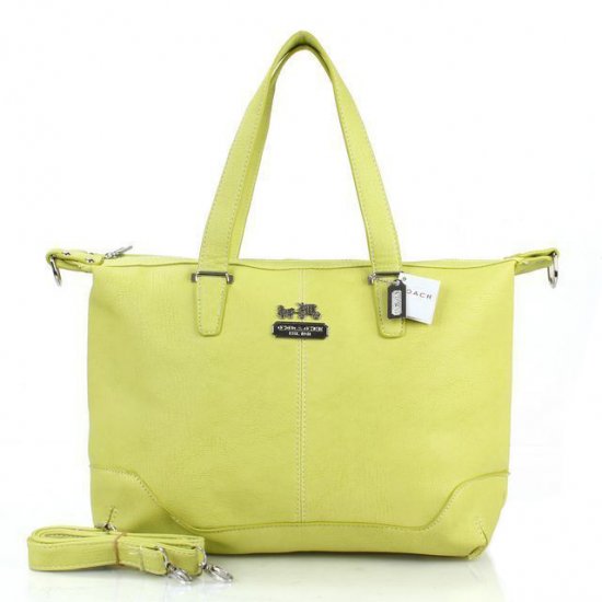 Coach Madison Smythe Large Yellow Satchels ESV | Women